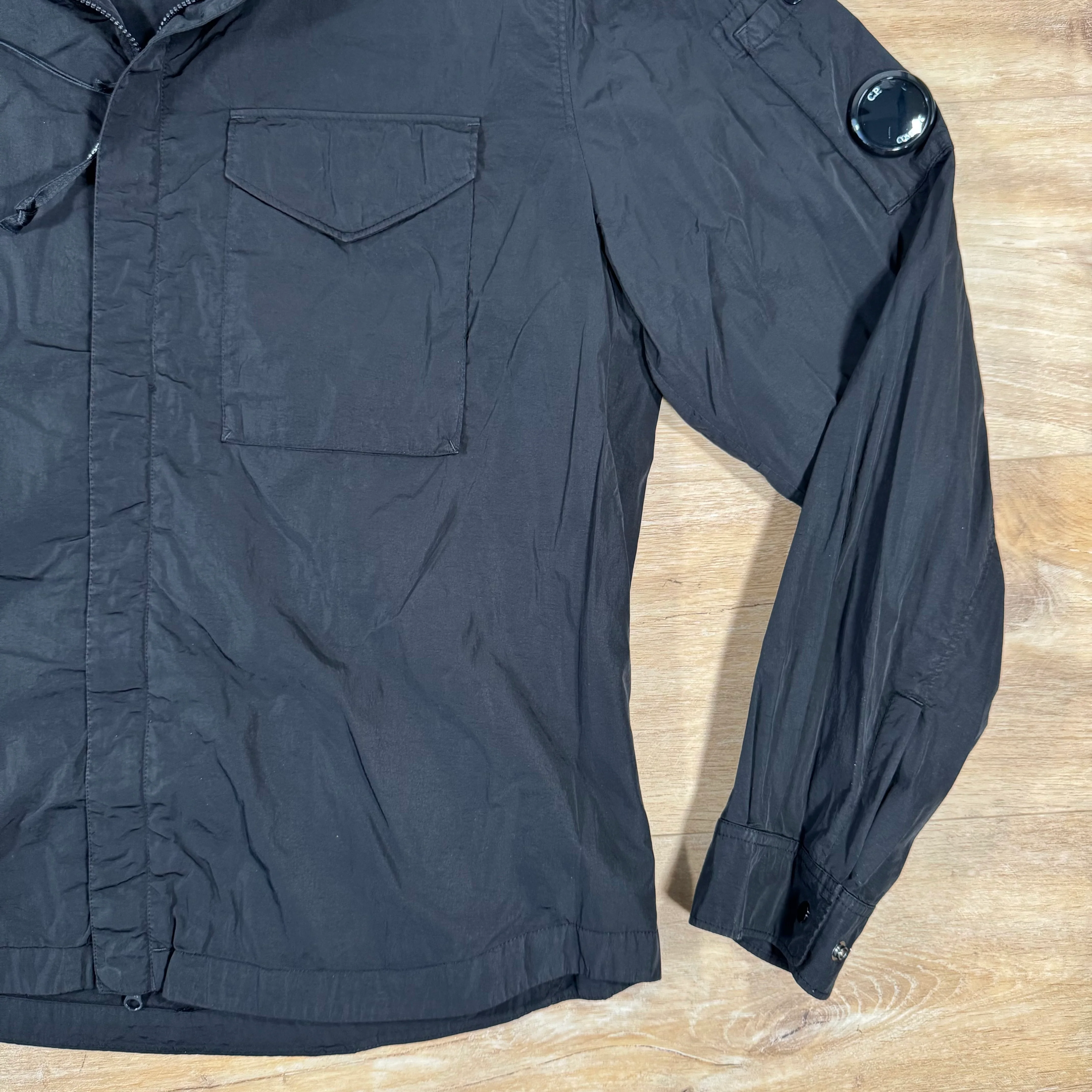 C.P. Company Chrome-R Lens Overshirt in Black - Image 3