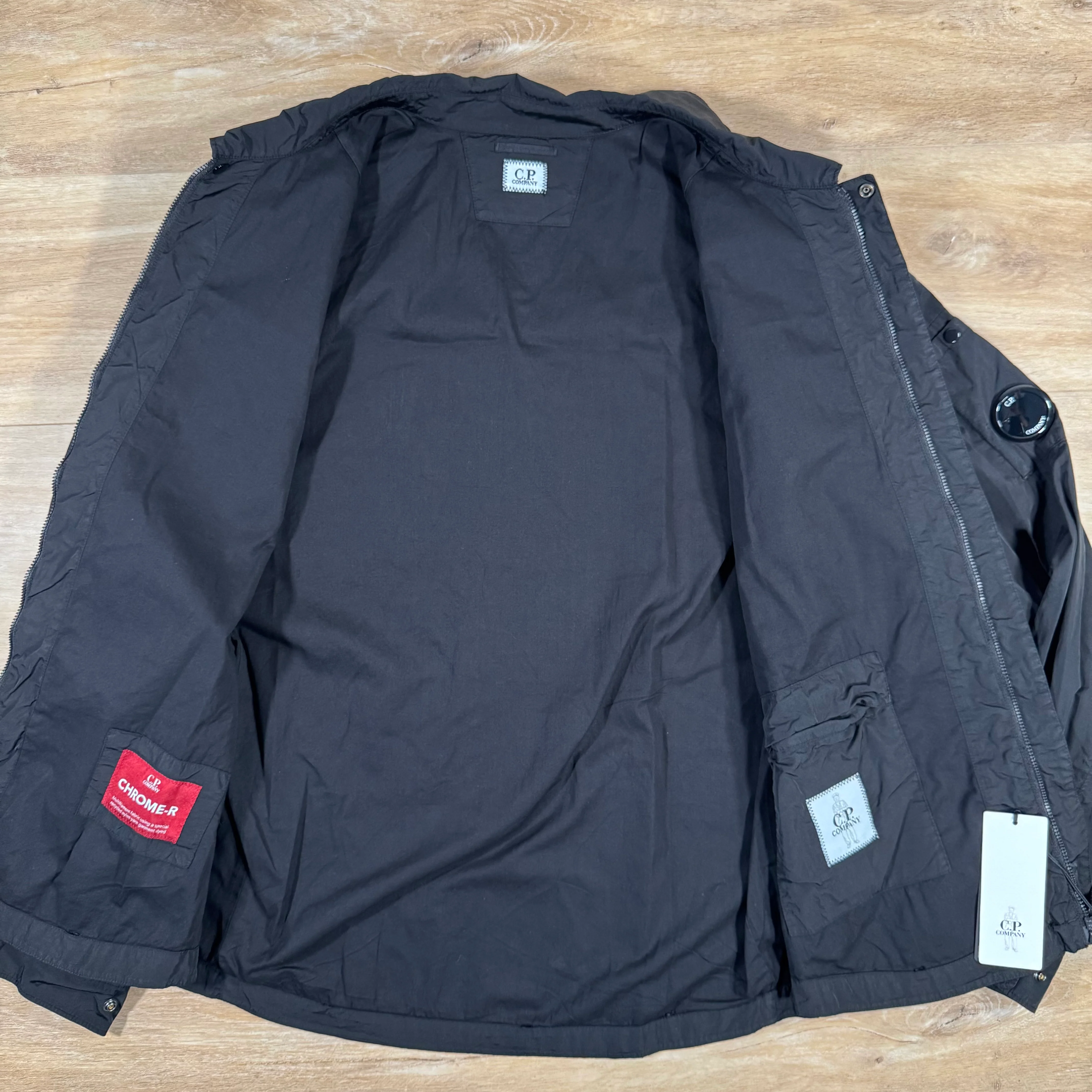 C.P. Company Chrome-R Lens Overshirt in Black - Image 4