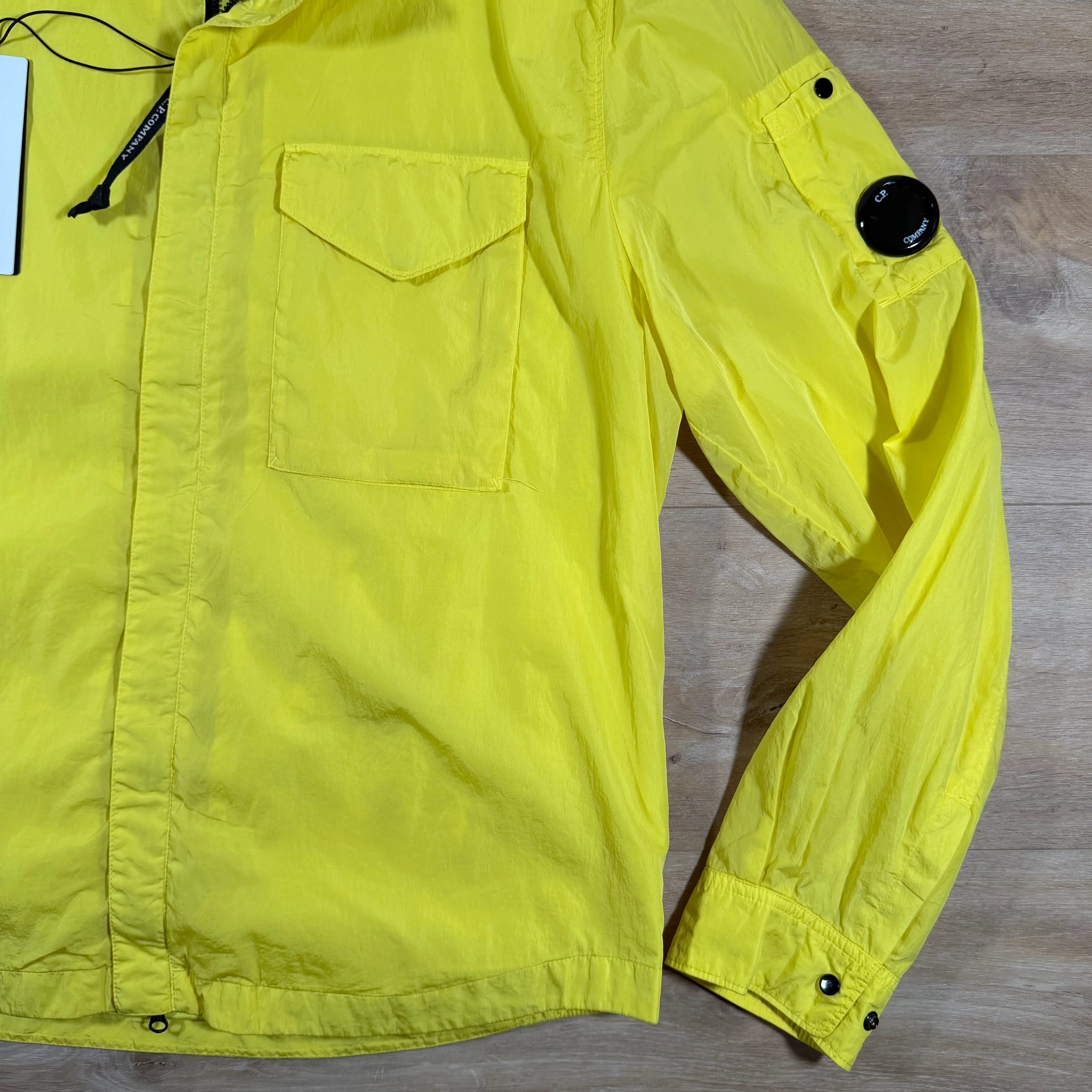 C.P. Company Chrome-R Lens Overshirt in Green Sheen - Yellow - Image 3