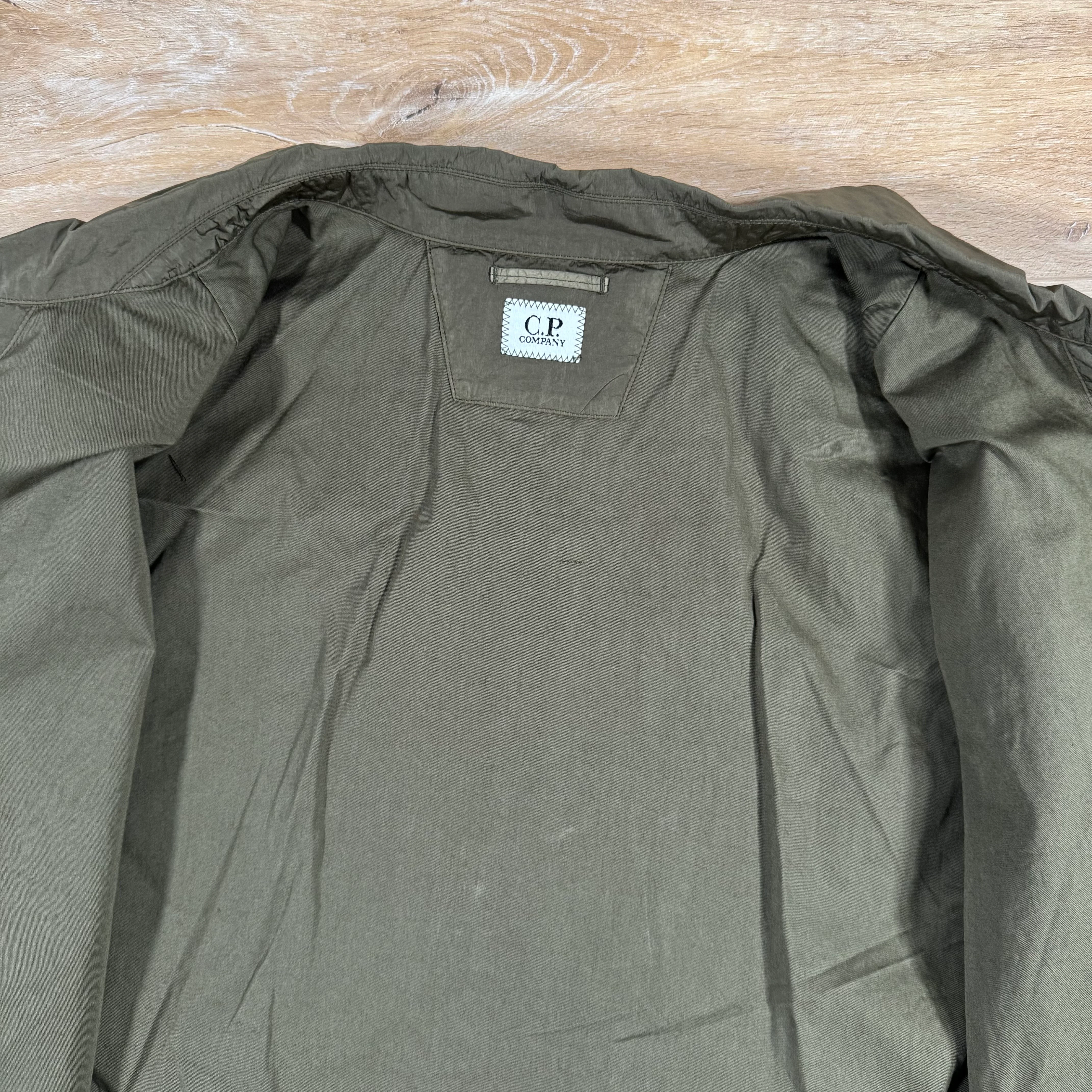 C.P. Company Chrome-R Lens Overshirt in Ivy Green - Image 5