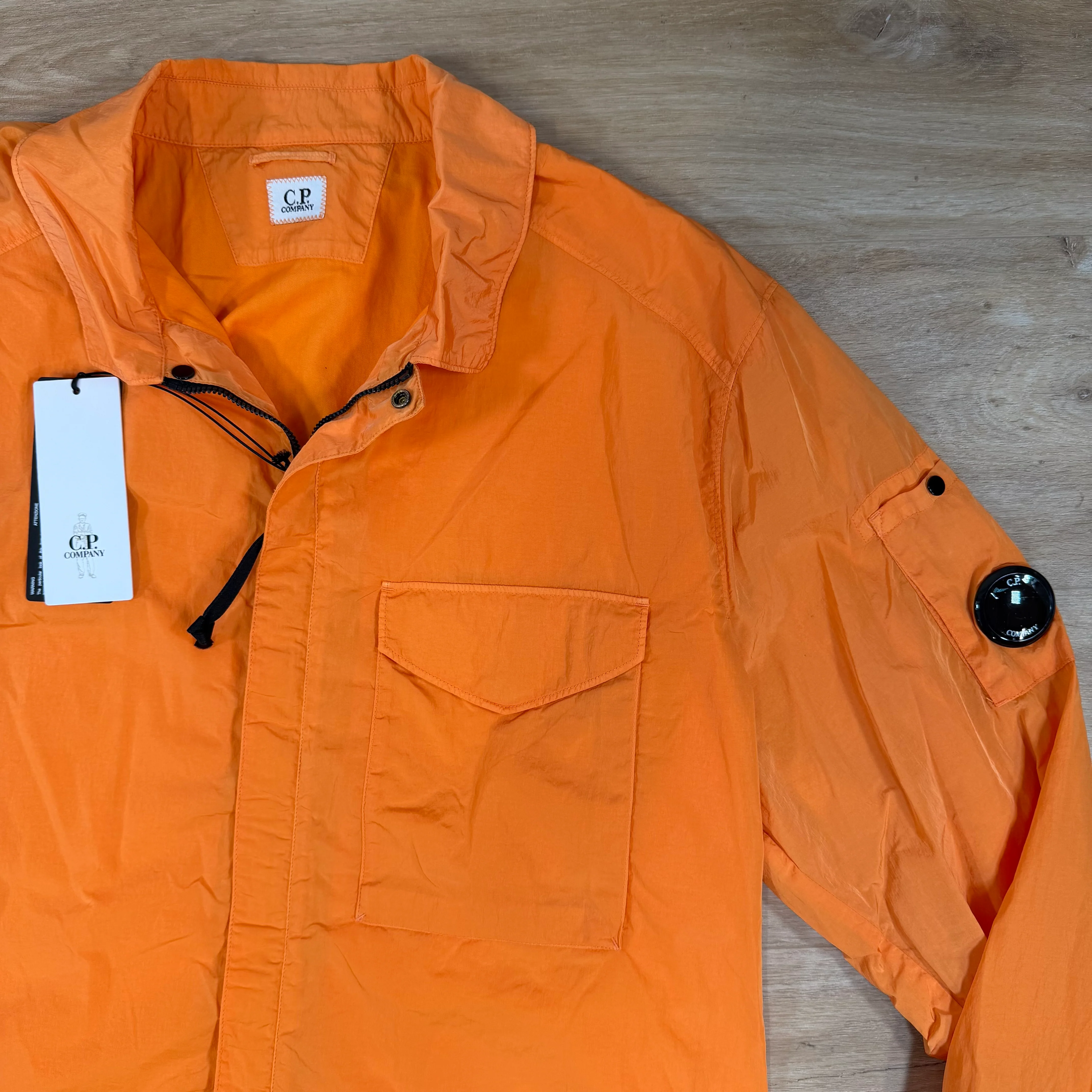 C.P. Company Chrome-R Lens Overshirt in Russet Orange - Image 2