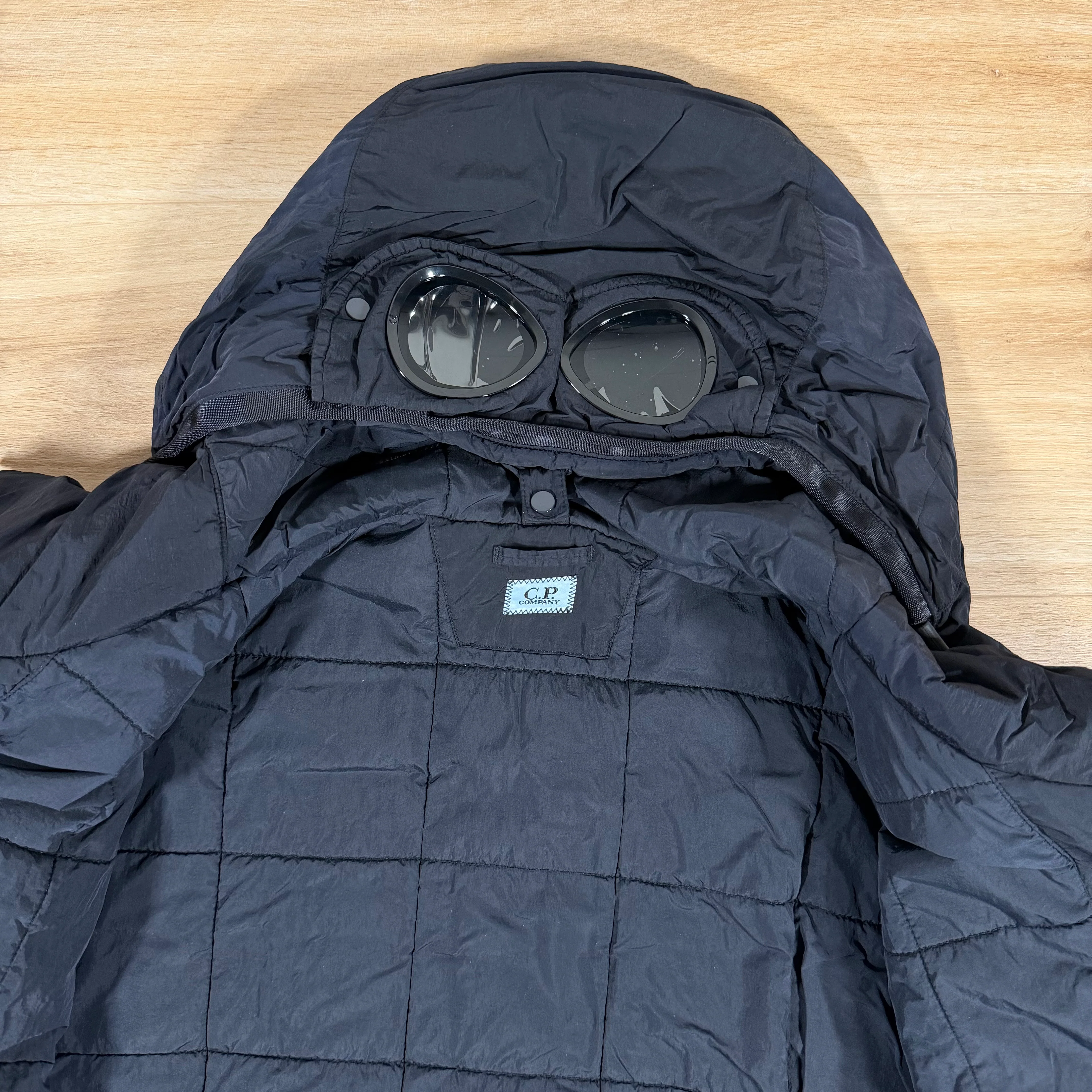 C.P. Company Chrome-R Padded Goggle Jacket in Navy - Image 5