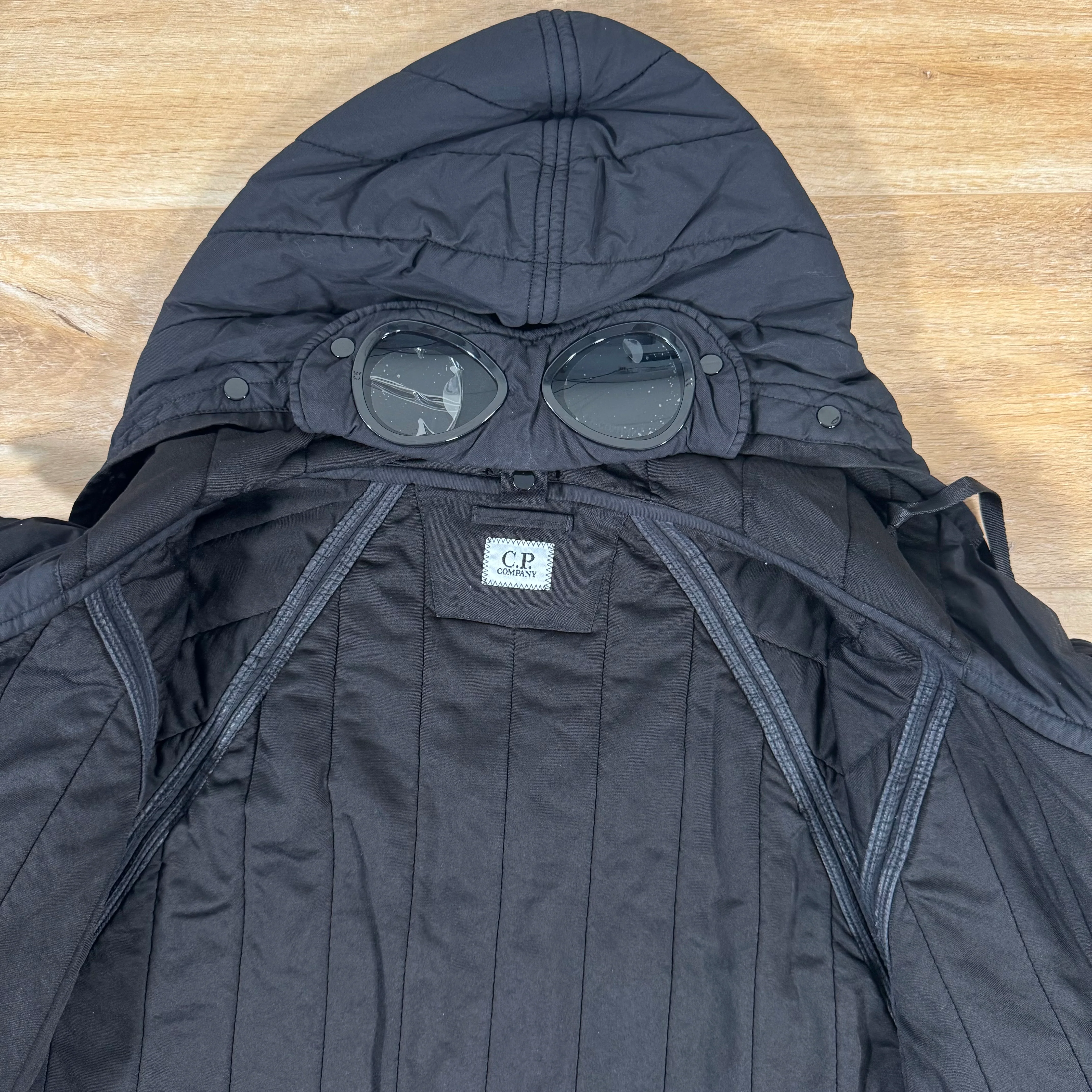 C.P. Company GD Liner Padded Goggle Jacket in Black - Image 5