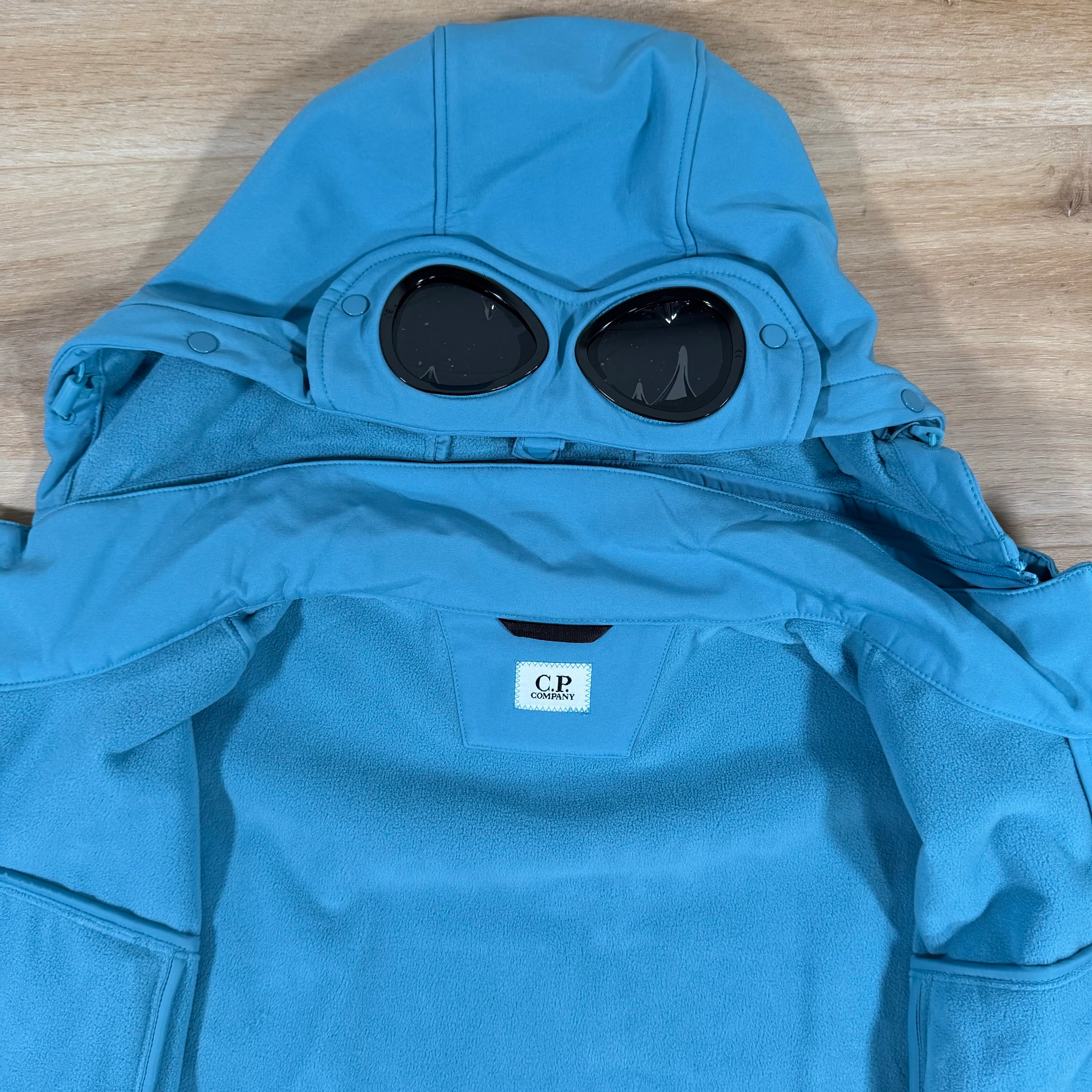 C.P. Company Shell-R Goggle Gilet in Riviera Blue - Image 6