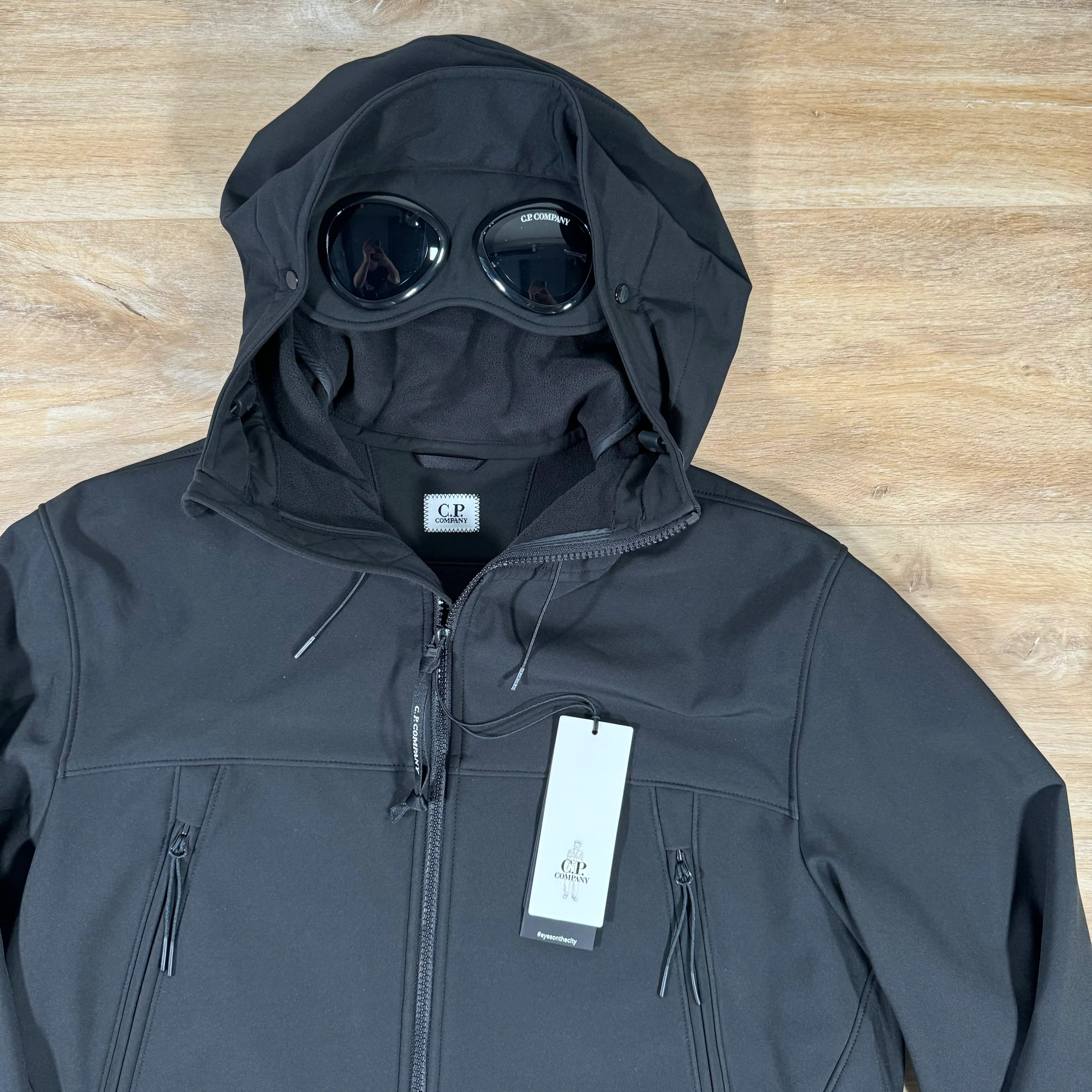 C.P. Company Shell-R Goggle Jacket in Black - Image 2