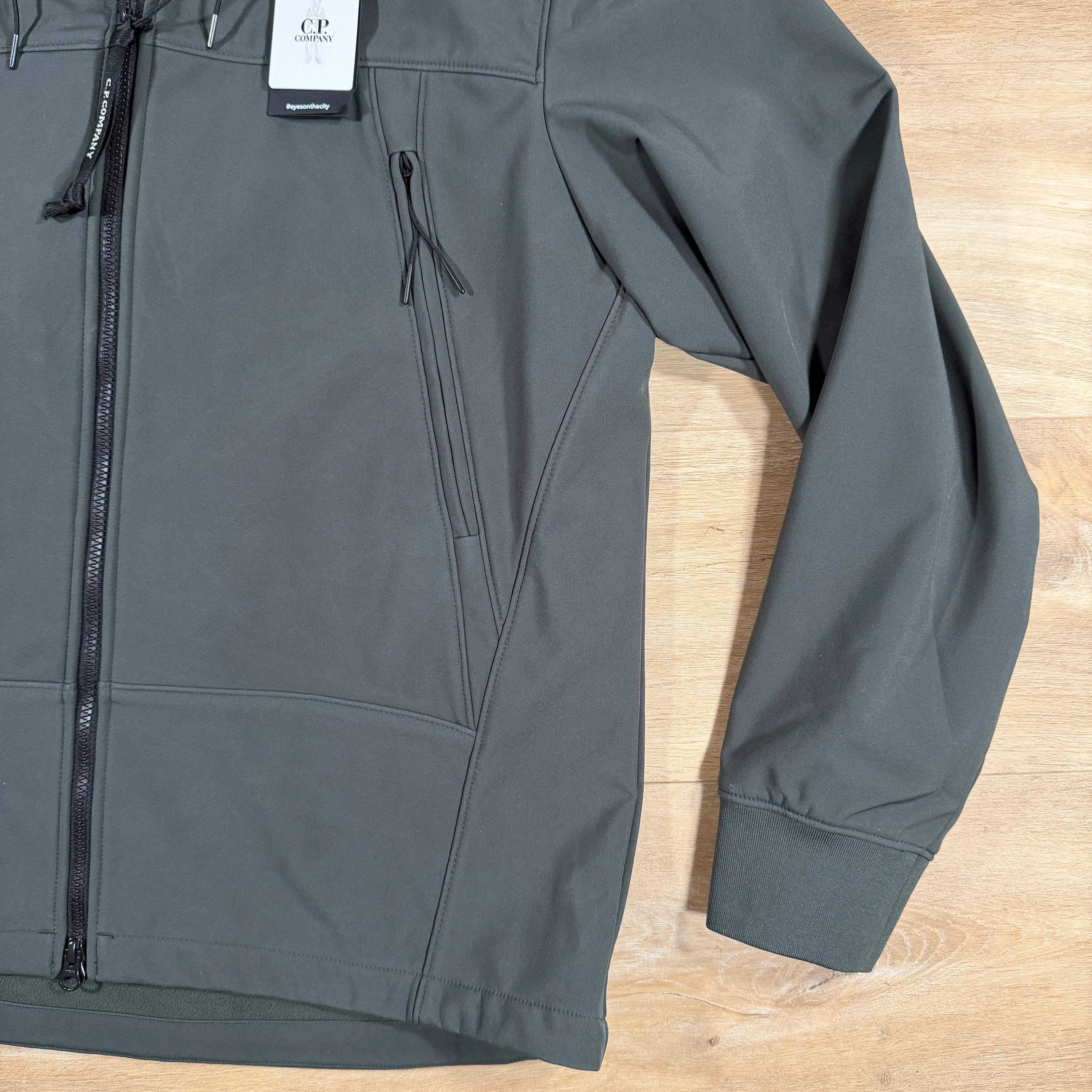 C.P. Company Shell-R Goggle Jacket in Dark Shadow - Grey - Image 3