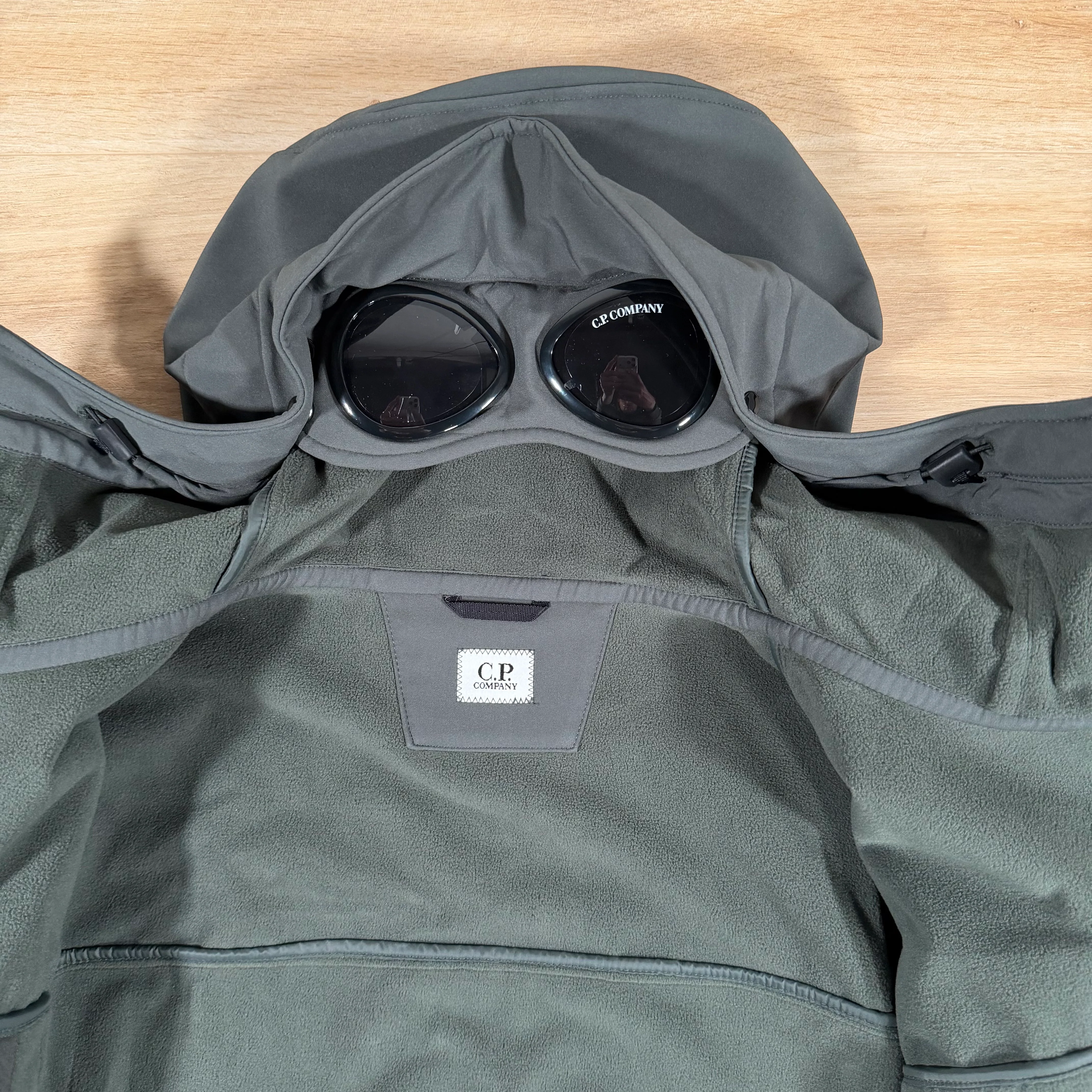 C.P. Company Shell-R Goggle Jacket in Dark Shadow - Grey - Image 5