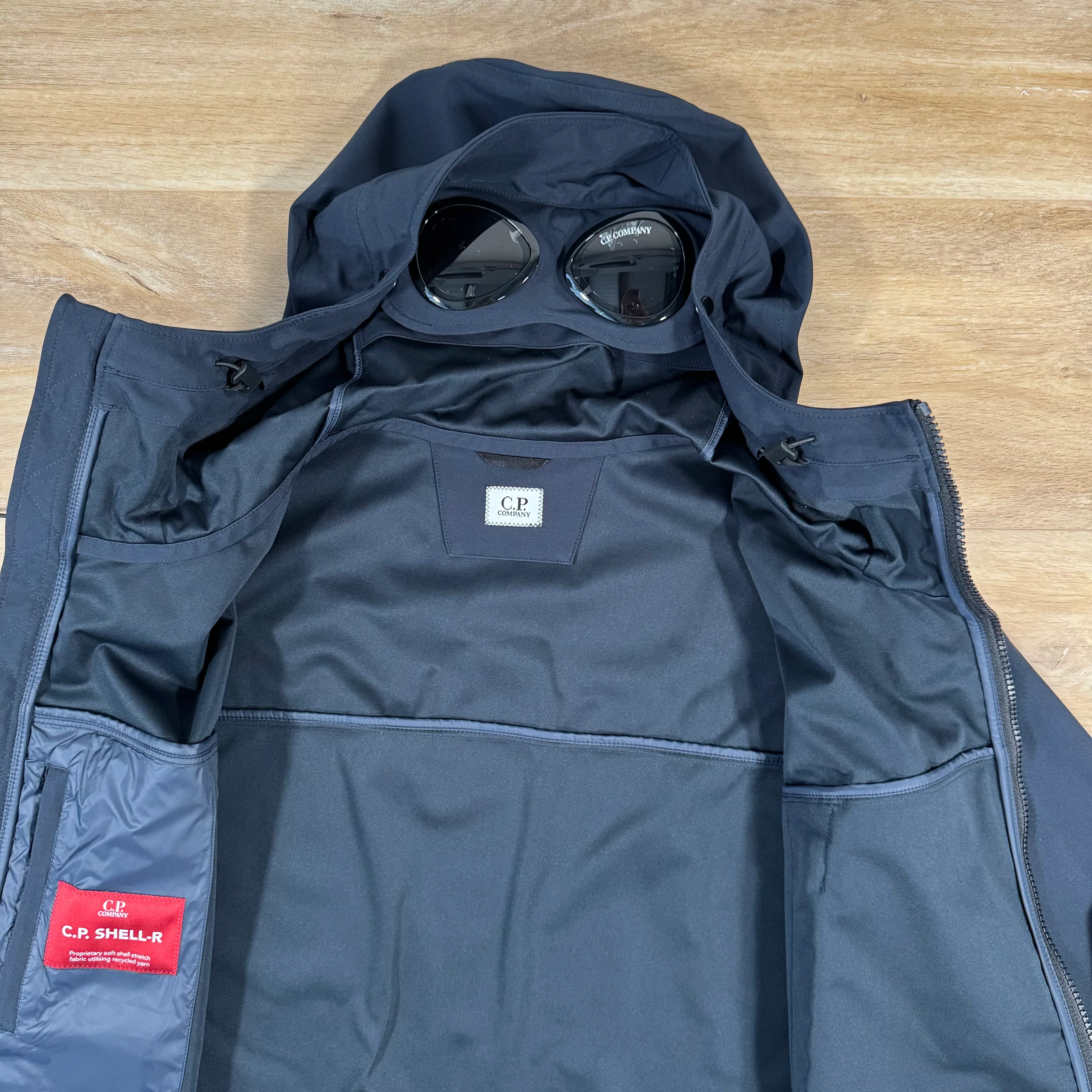 C.P. Company Shell-R Goggle Jacket in Navy - Image 5