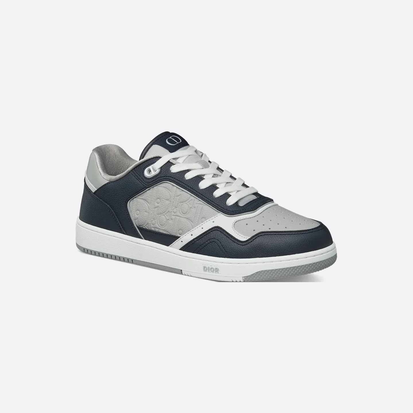 Dior B27 Uptown Low-Top Sneaker in Navy Blue / Dior Grey - Image 4