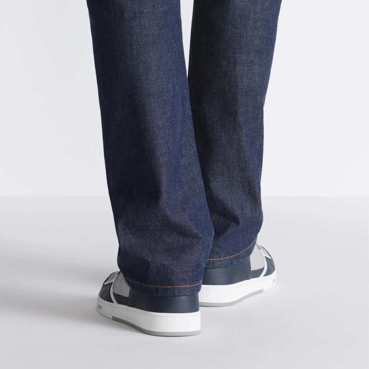 Dior B27 Uptown Low-Top Sneaker in Navy Blue / Dior Grey - Image 7