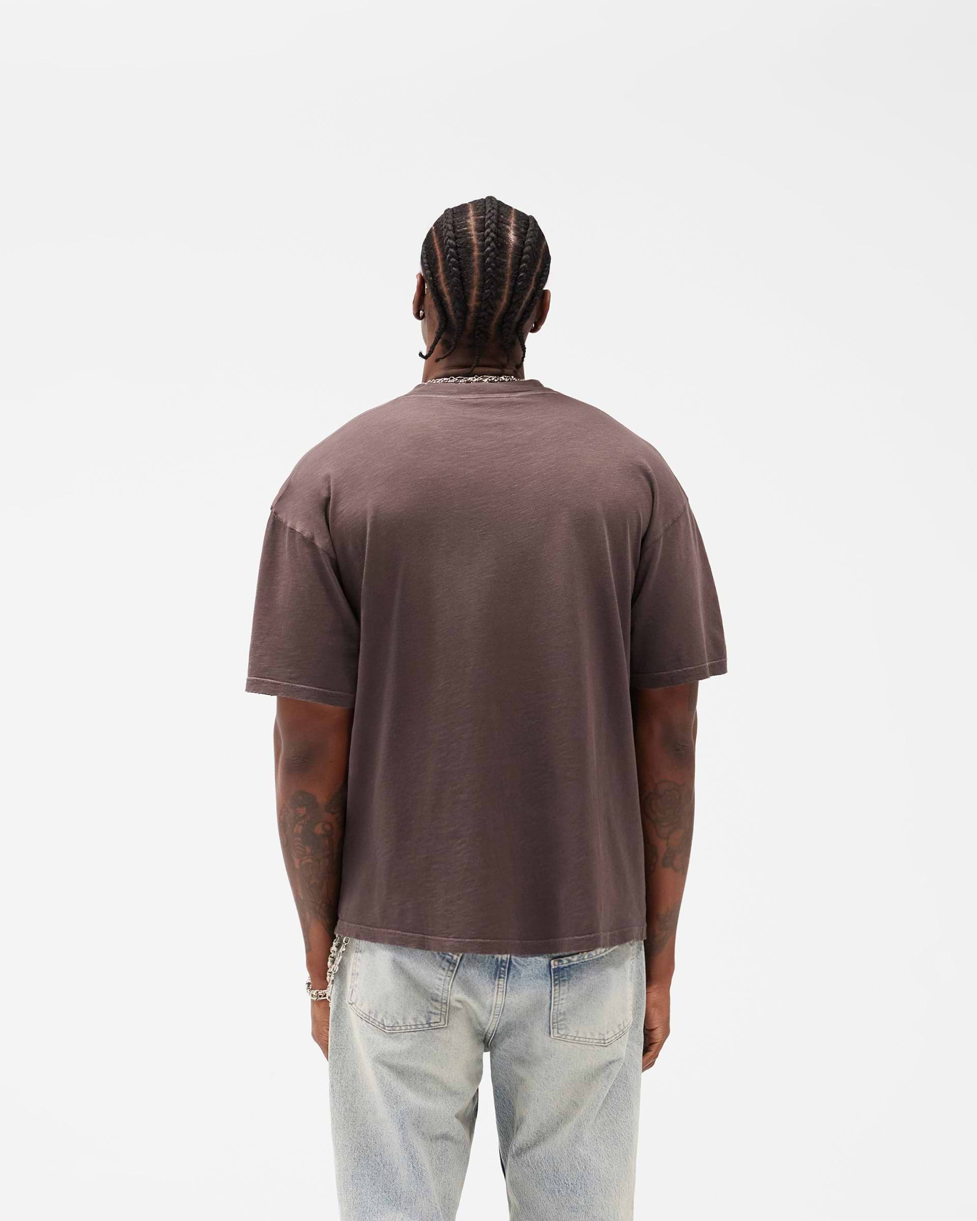 Represent EngLAnd T-Shirt in Washed Brown - Image 4