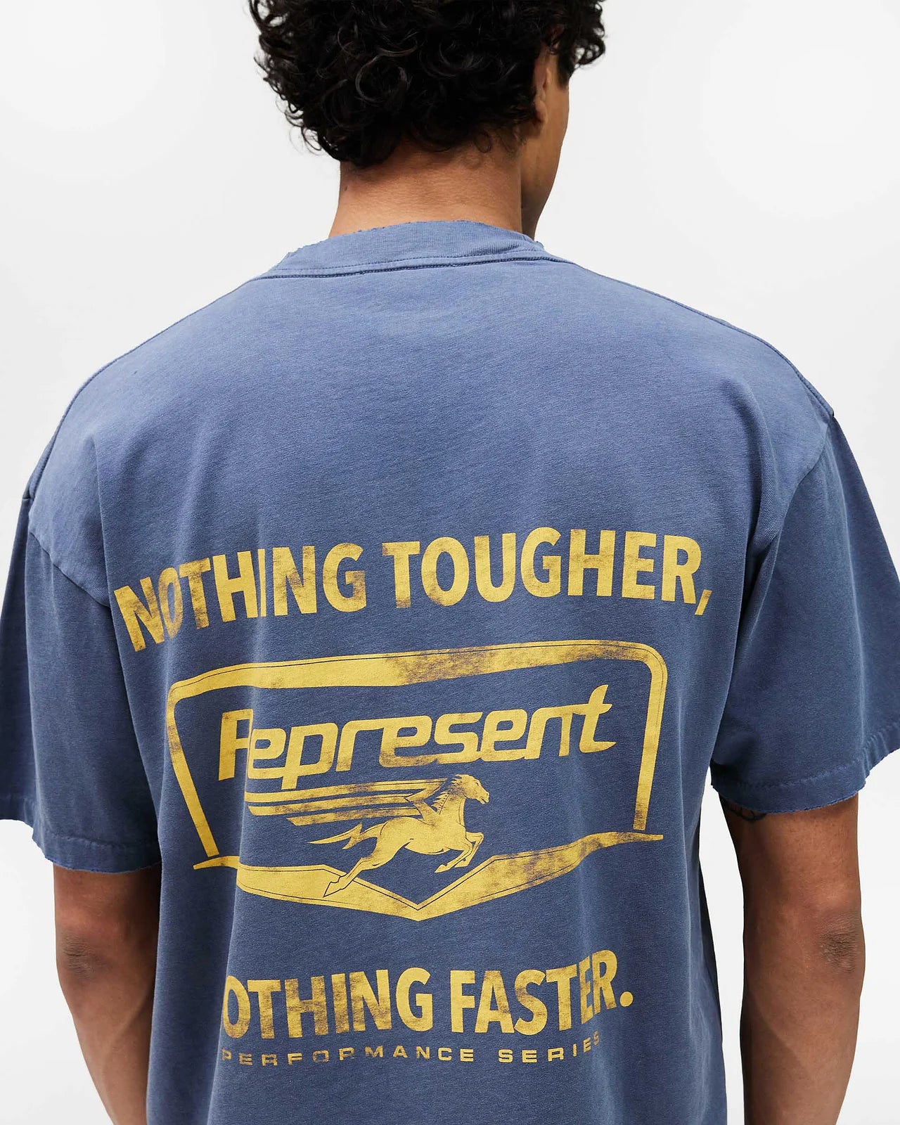 Represent Nothing Faster T-Shirt in Indigo - Image 3