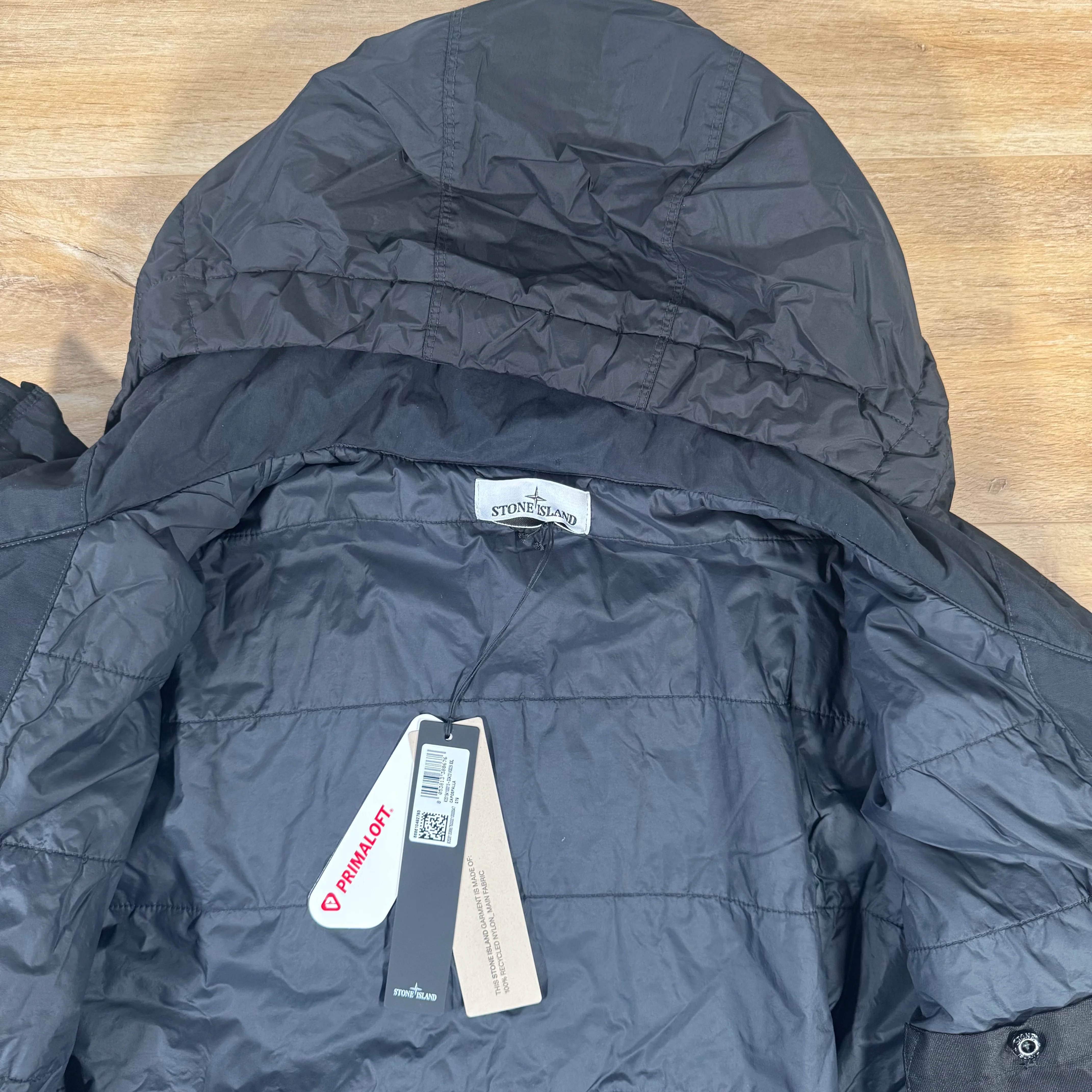 Stone Island Crinkle Reps NY Padded Jacket in Black - Image 5