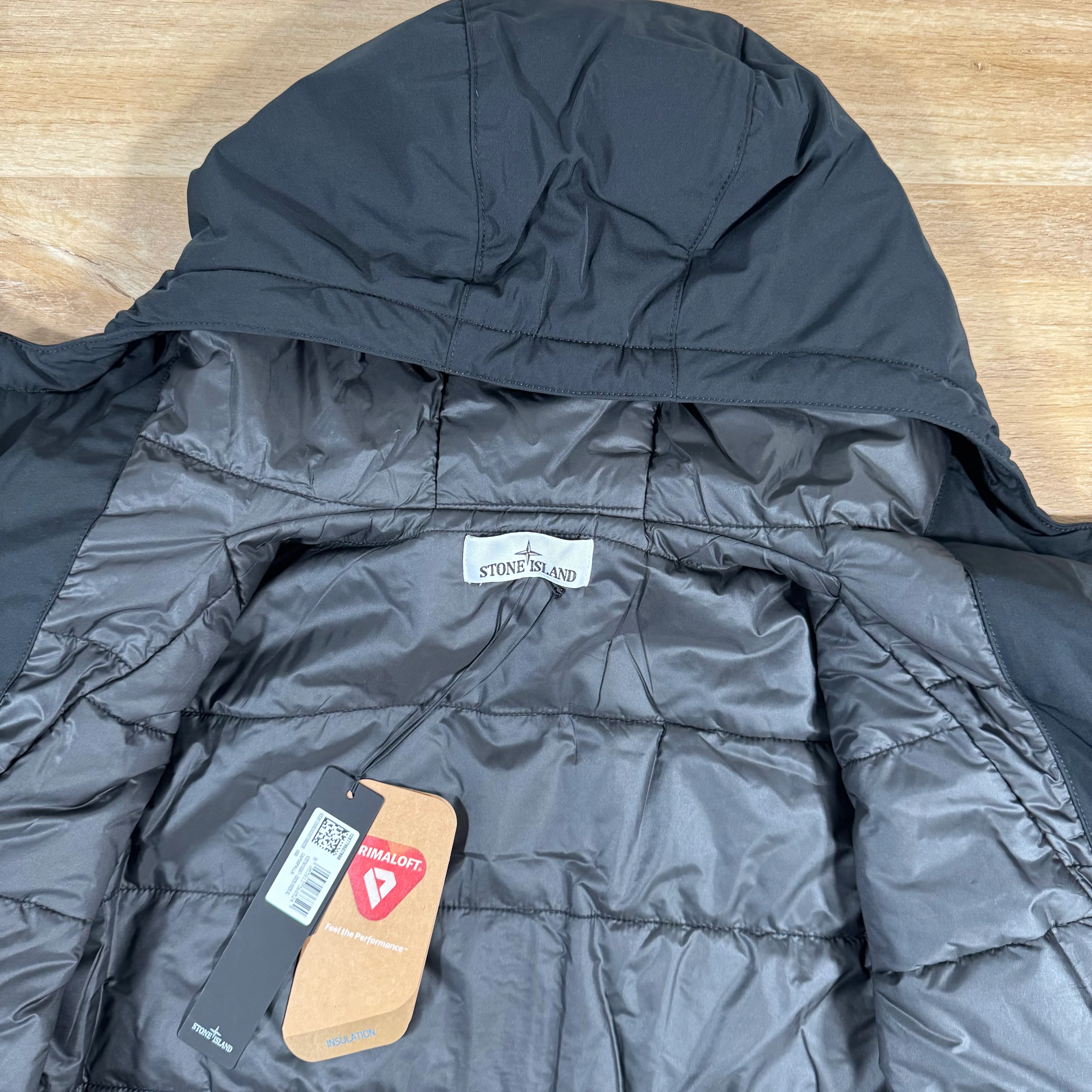 Stone Island Micro Twill Padded Jacket in Black - Image 5