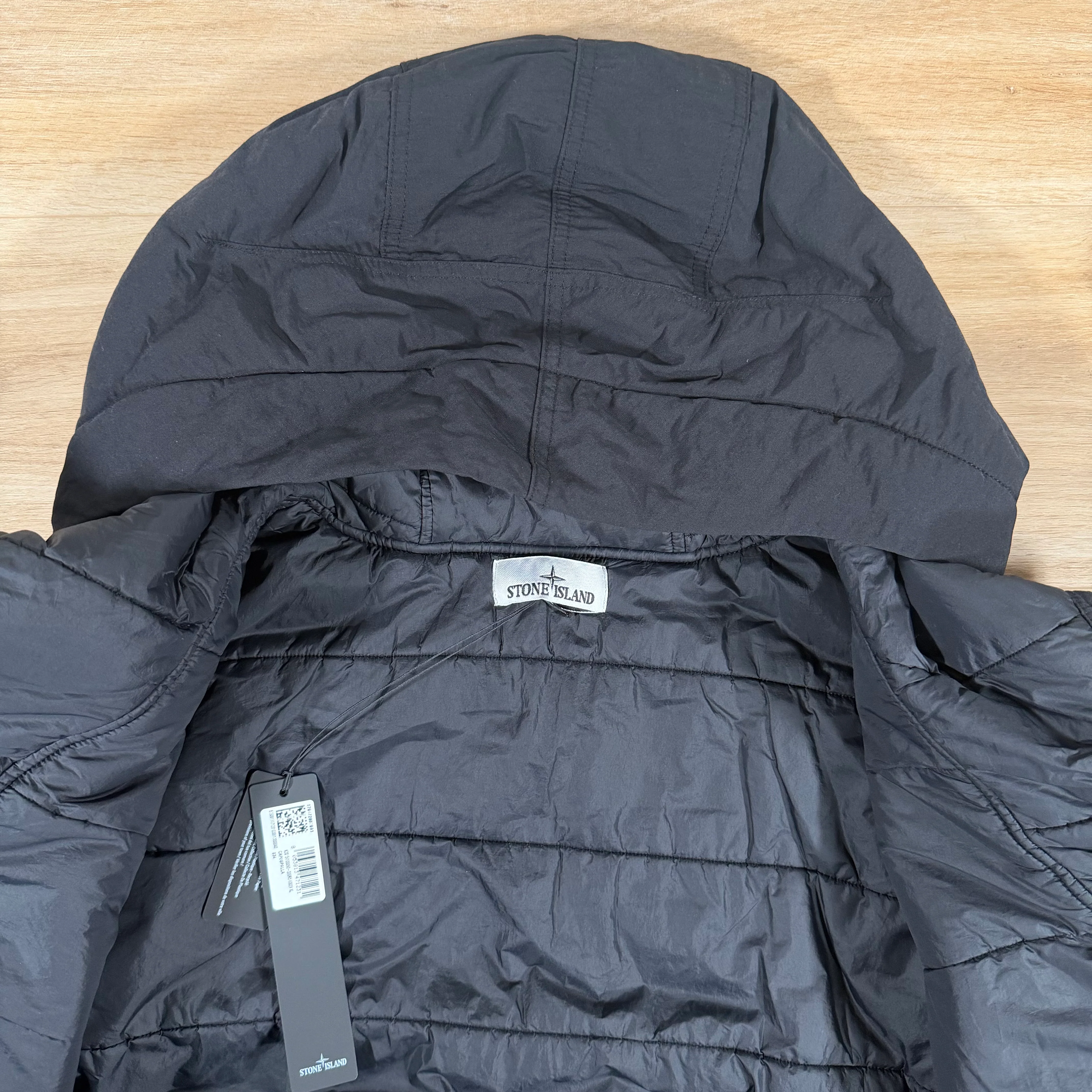 Stone Island Naslan-TC Corrosion Treatment Down Jacket in Black - Image 5