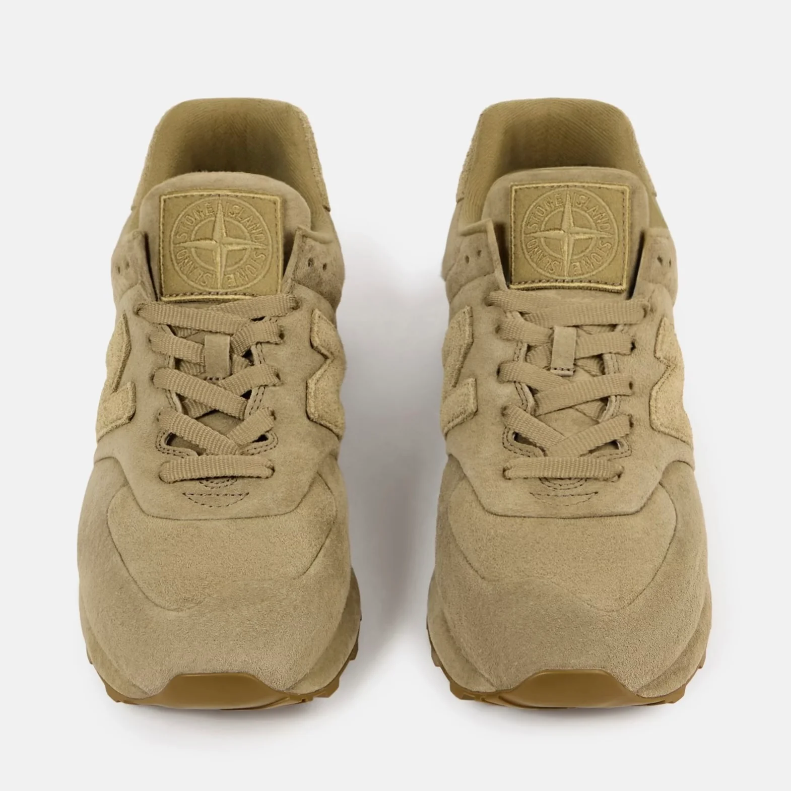 Stone Island | New Balance 574 Ghost Trainers in Dark Beige - Image 4