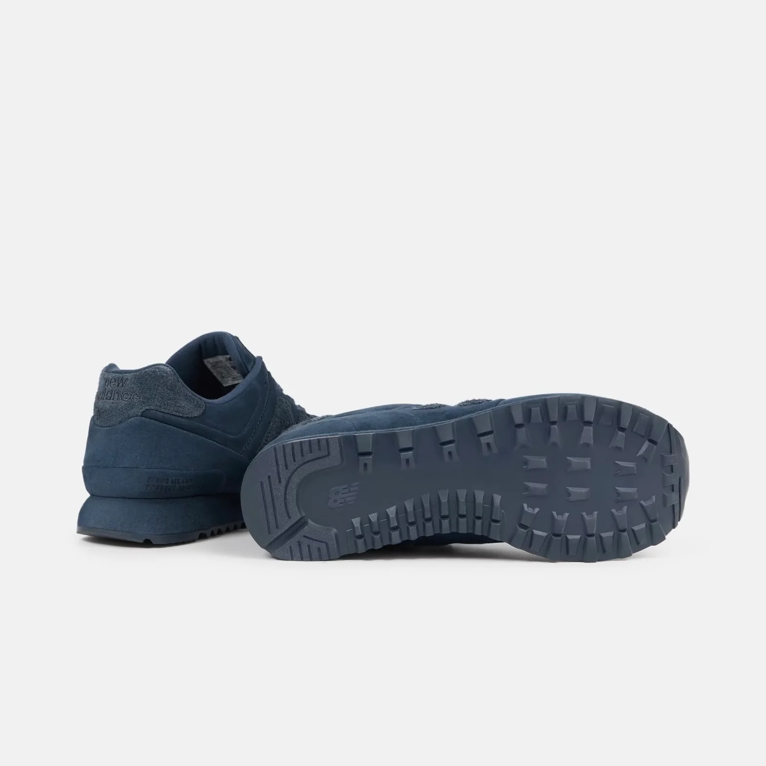 Stone Island | New Balance 574 Ghost Trainers in Slate Blue - Image 5