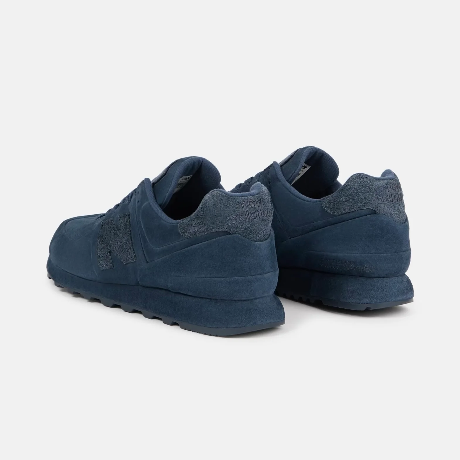 Stone Island | New Balance 574 Ghost Trainers in Slate Blue - Image 6