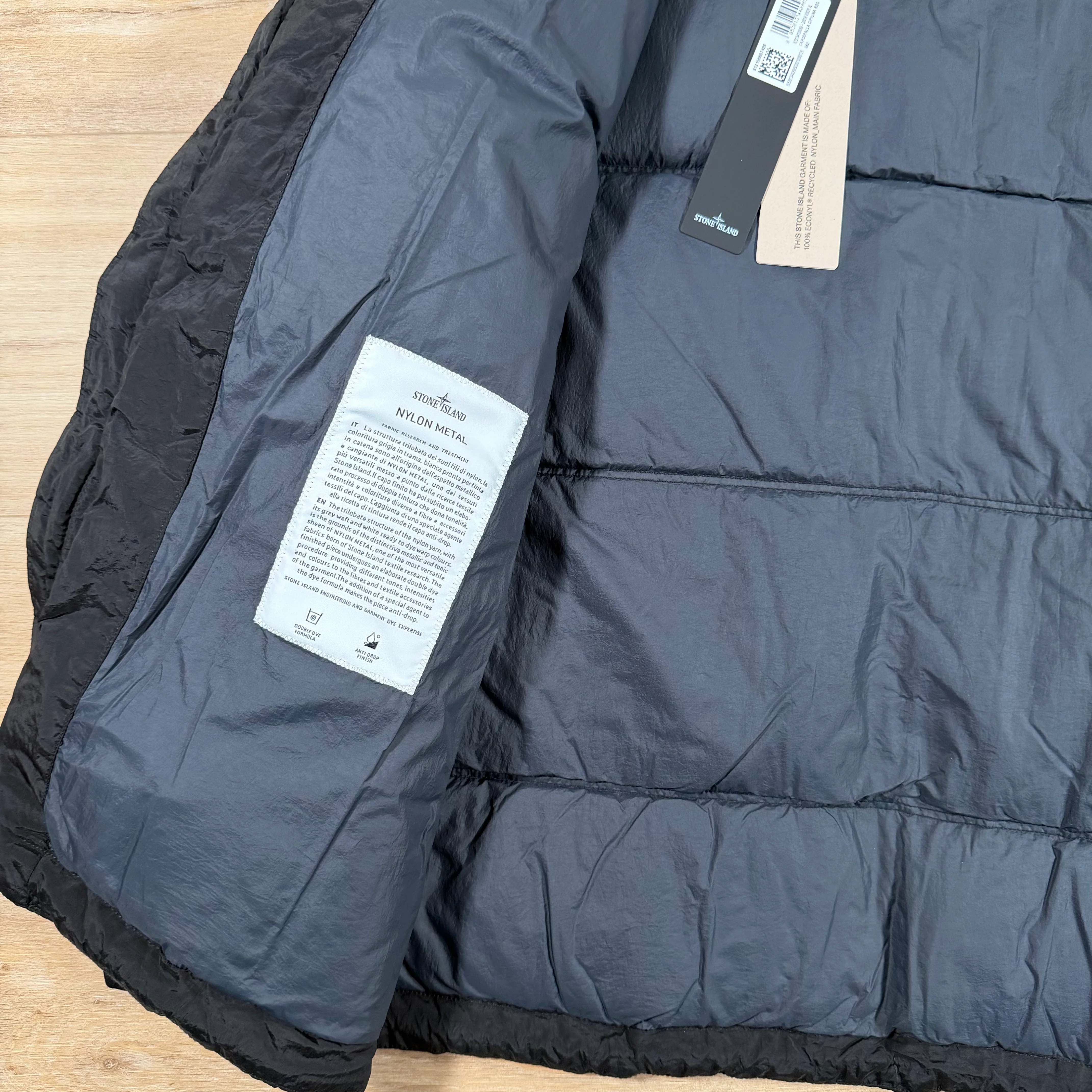 Stone Island Nylon Metal Down Parka in Black - Image 6