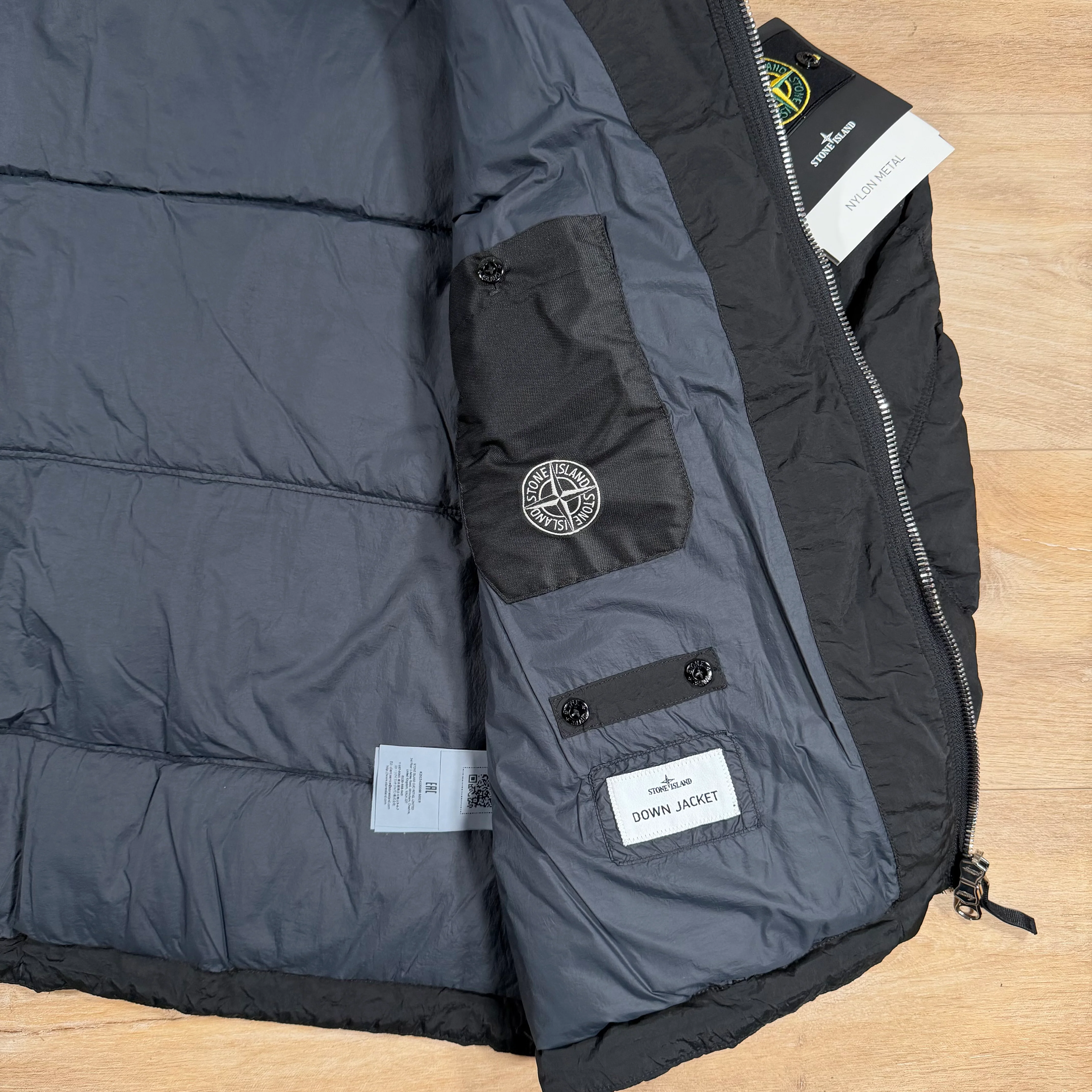 Stone Island Nylon Metal Down Parka in Black - Image 7