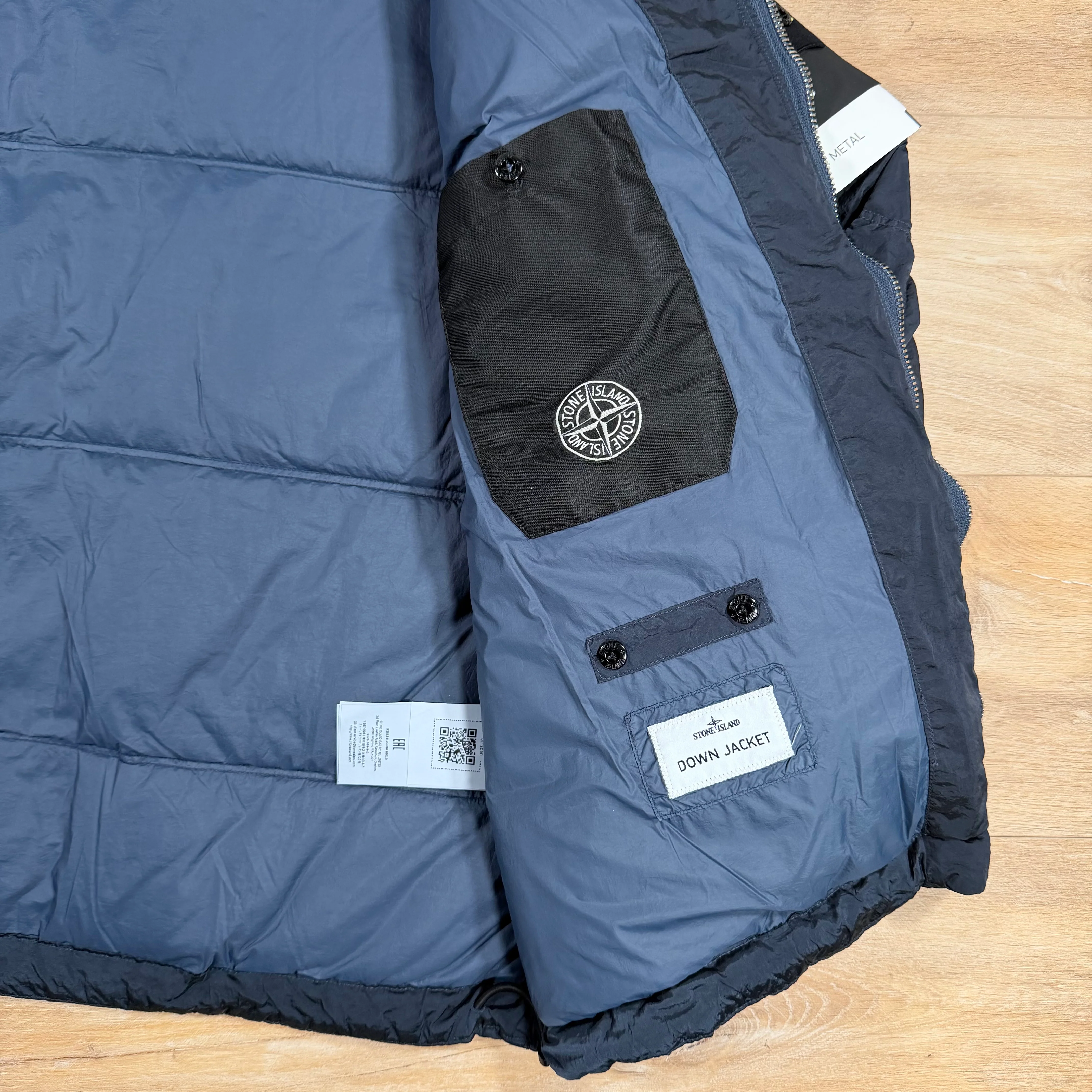 Stone Island Nylon Metal Down Parka in Navy - Image 6