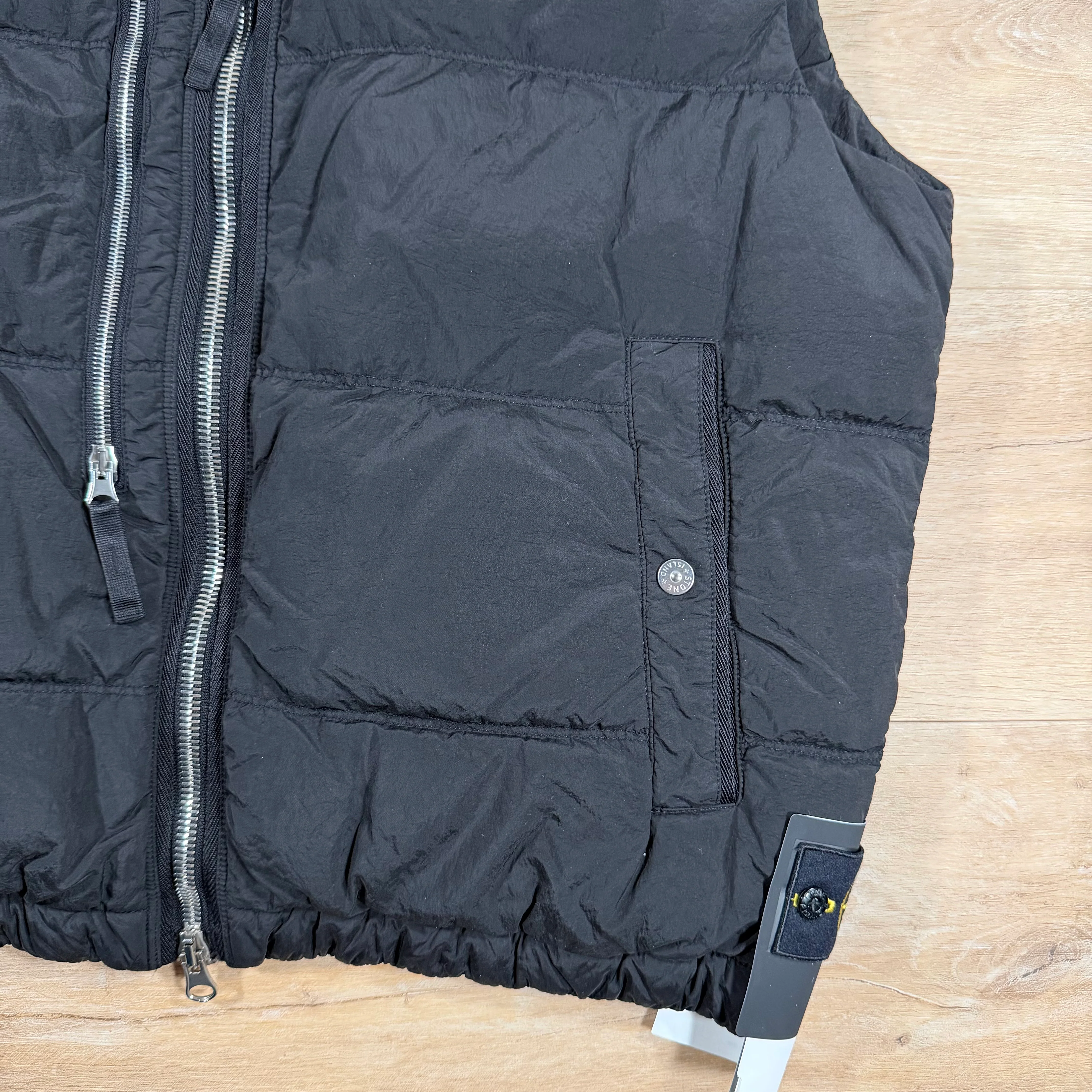 Stone Island Nylon Metal Down Vest in Black - Image 3