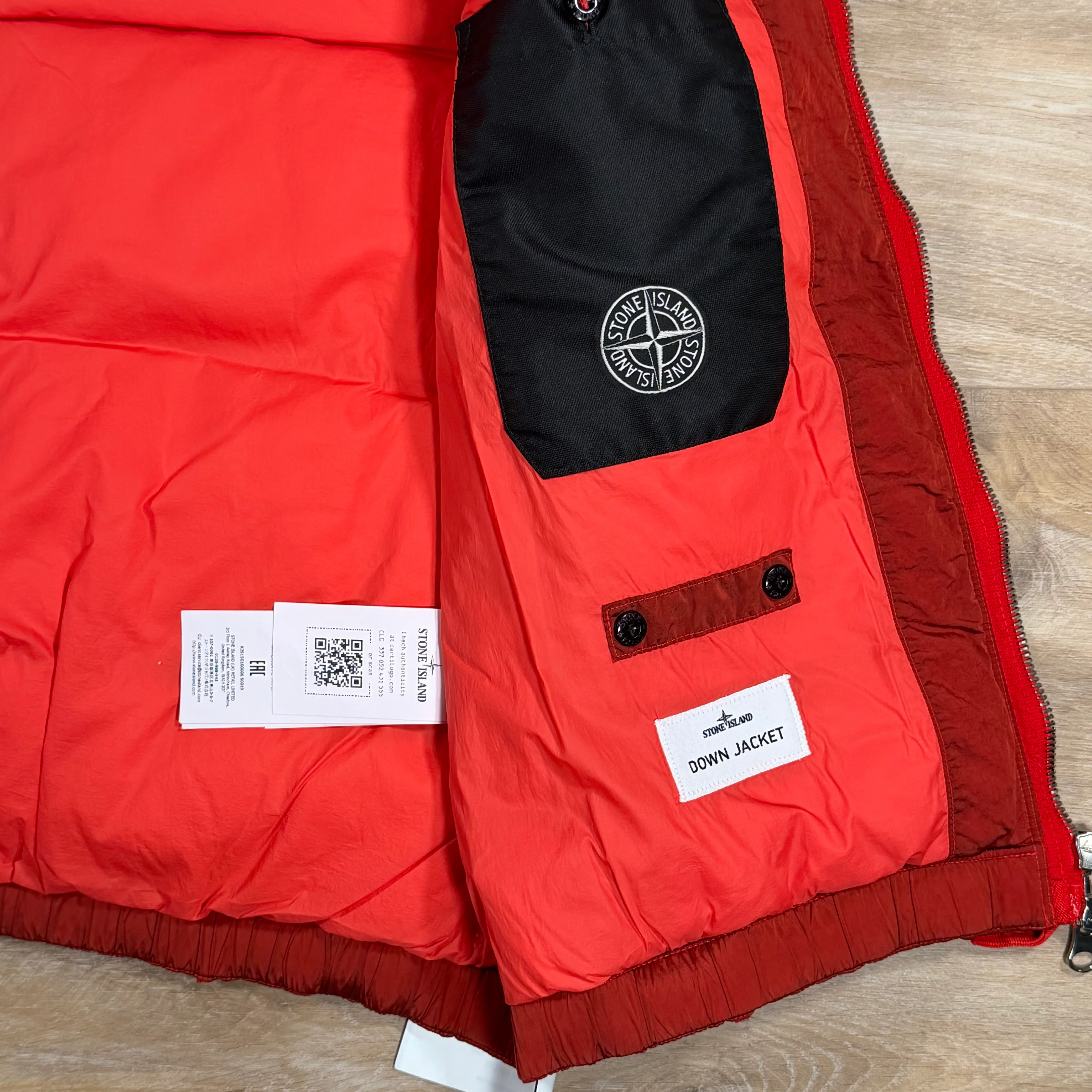 Stone Island Nylon Metal Down Vest in Scarlet Red - Image 8