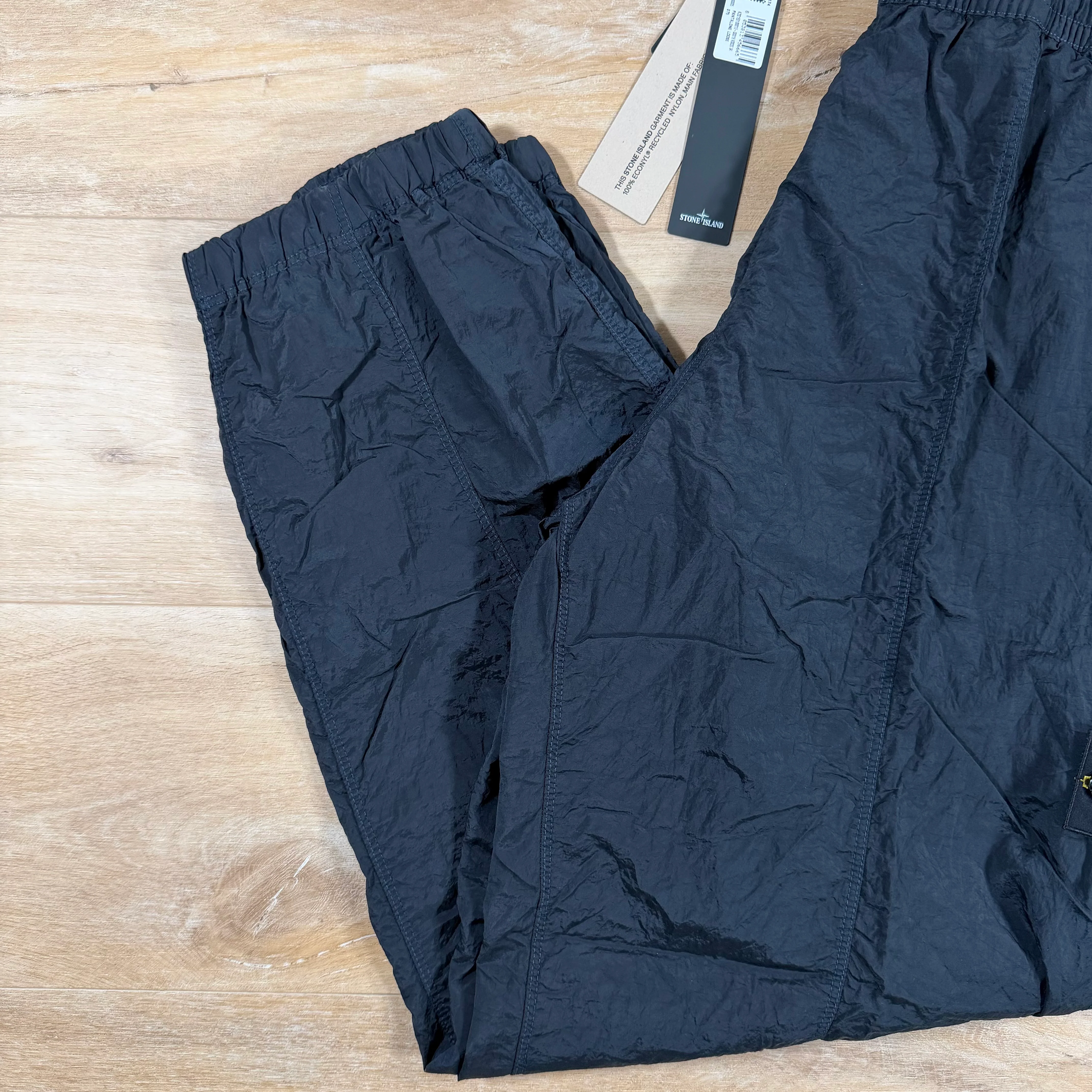 Stone Island Nylon Metal Loose Fit Cargo Trousers in Navy - Image 3